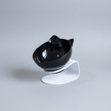 15-degree angled cat bowl designed for a more comfortable feeding position