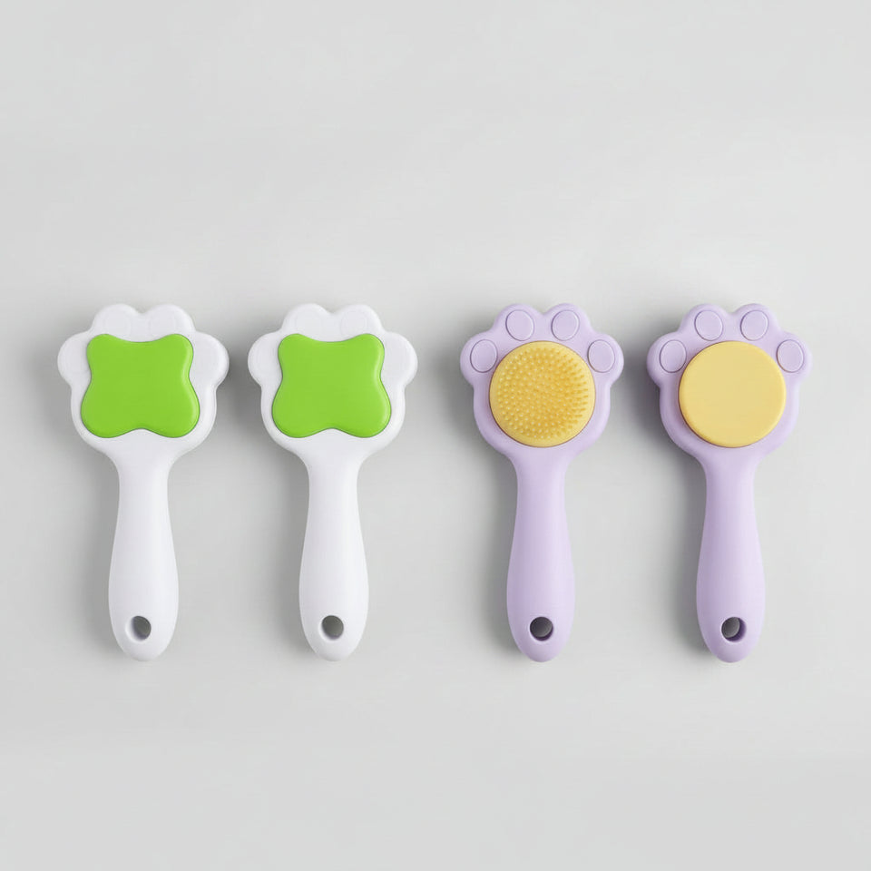 Cat and dog grooming tool for managing shedding hair