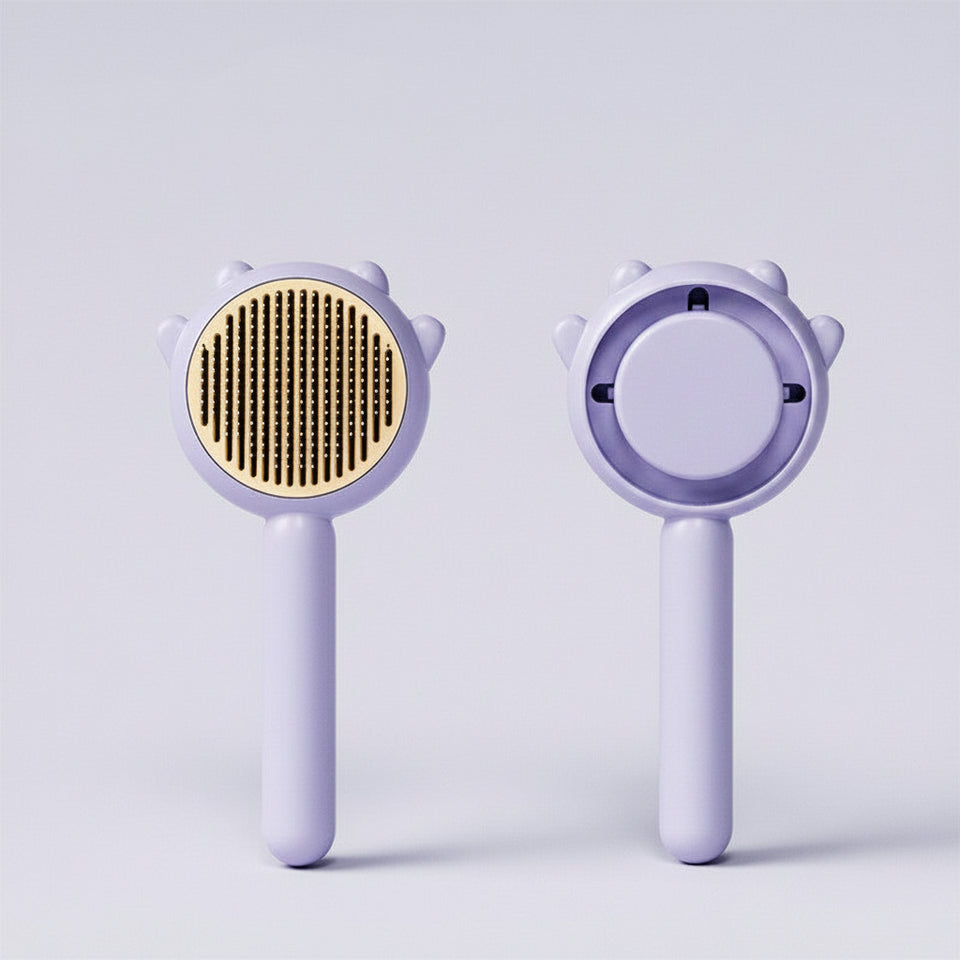 Cat and dog shedding hair brush for regular grooming