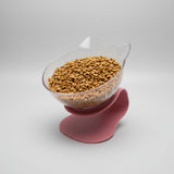 Cat water and food bowl set for a convenient feeding area
