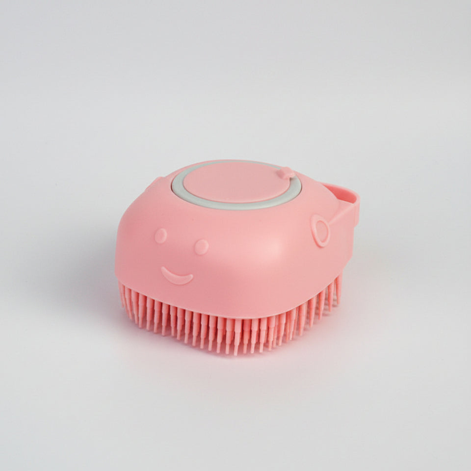  Dog bath brush designed for convenient pet grooming