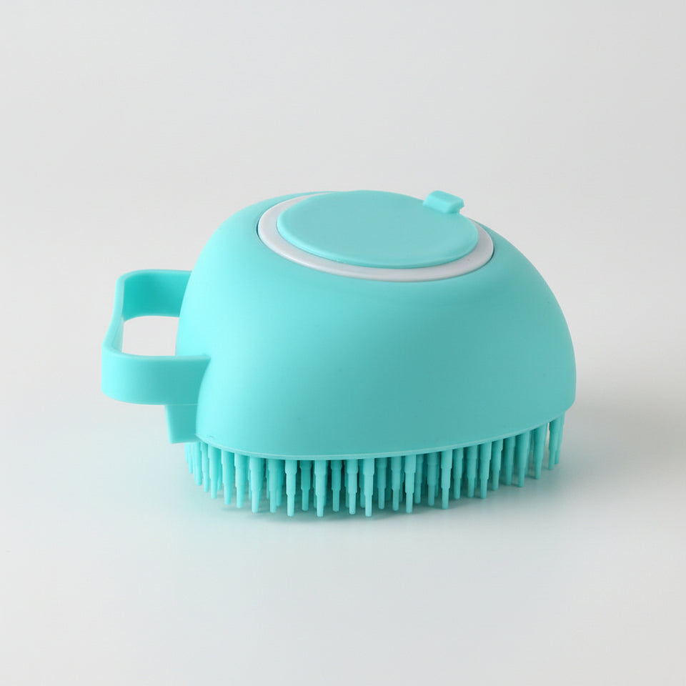  Dog bath grooming tool with soft silicone bristles