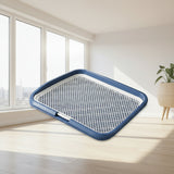 Dog potty tray designed to help keep paws clean