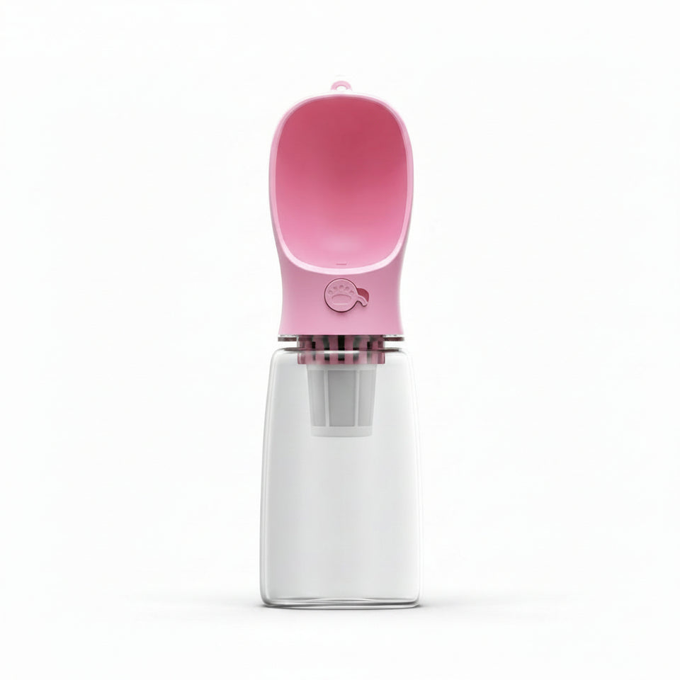 Dog water bottle for outdoor activities and pet-friendly adventures