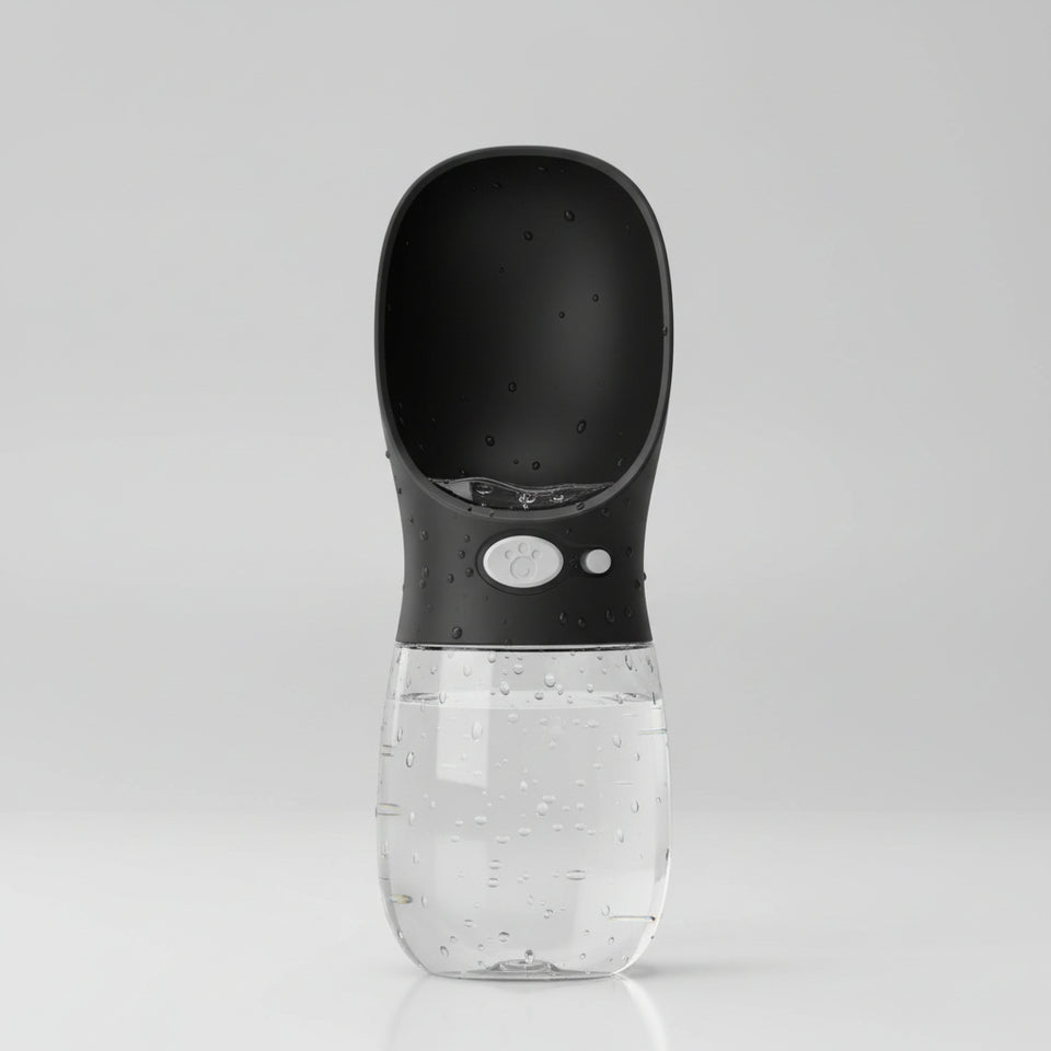 Travel dog water bottle for convenient hydration on road trips