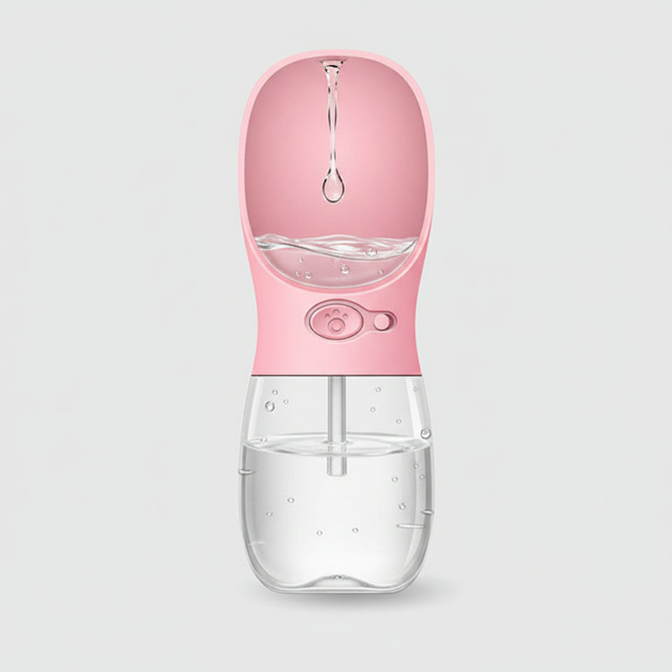 Dog water bottle for travel, walks, and outdoor adventures