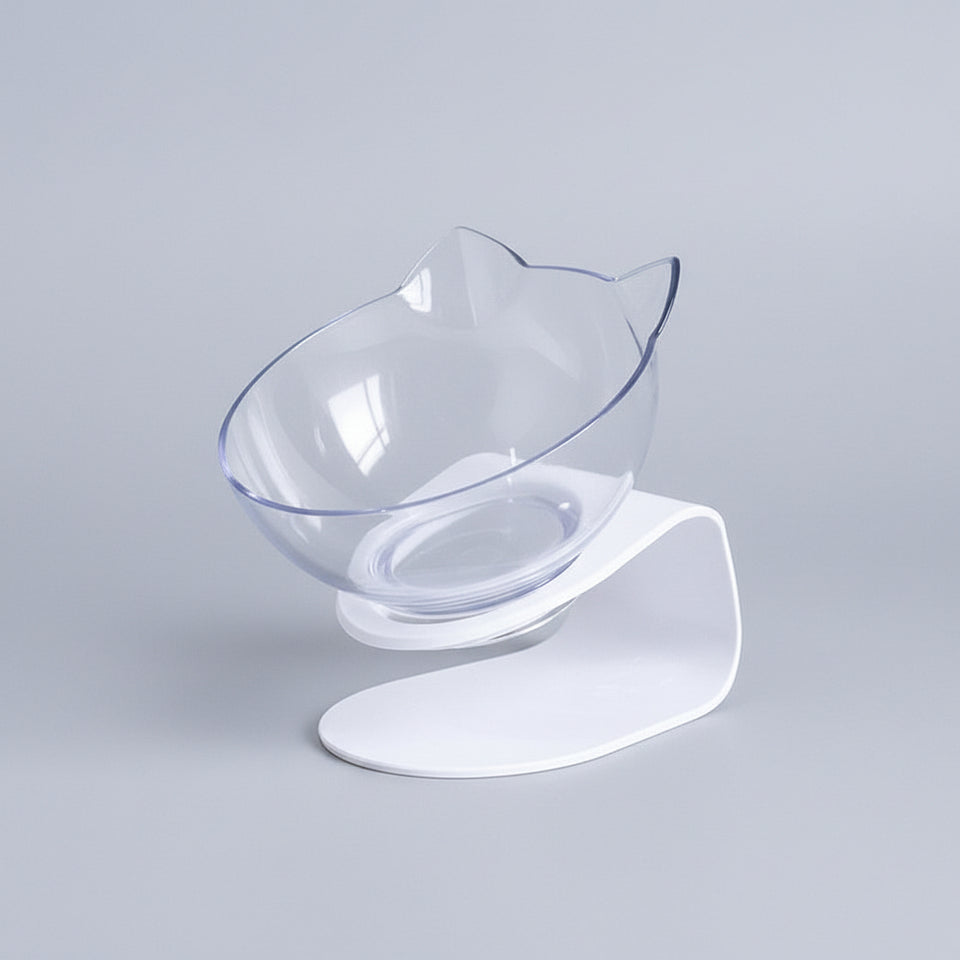 Easy-clean elevated cat bowl for everyday food and water