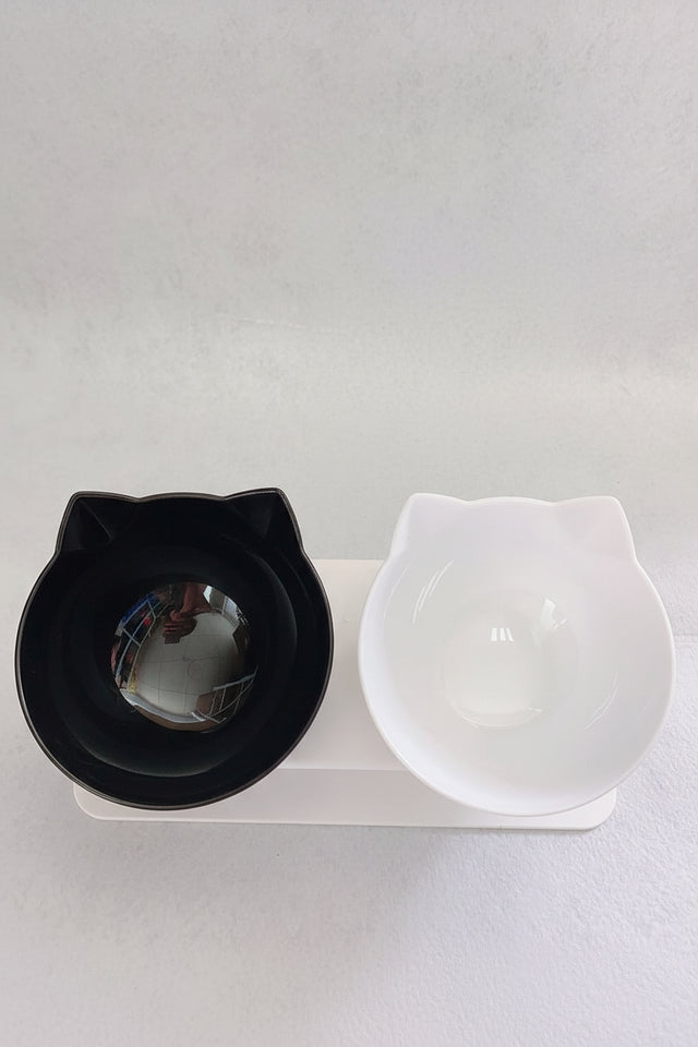 Elevated cat bowl designed for kittens and adult cats