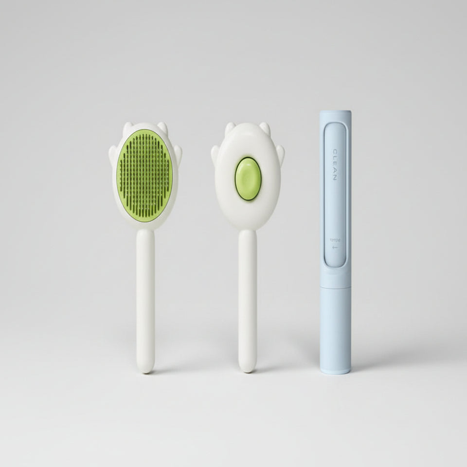 Everyday pet grooming brush for cats and dogs