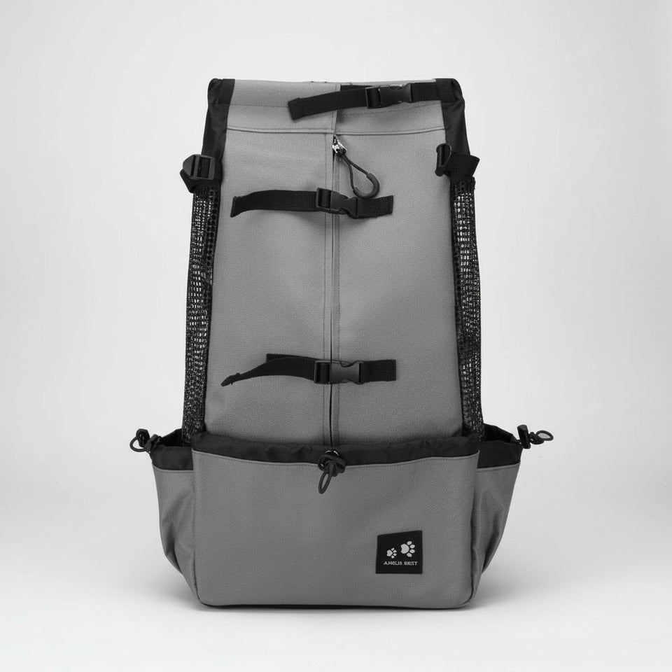 Hands-free small dog carrier backpack with double shoulder straps