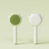 Pet hair removal brush for loose and shedding fur