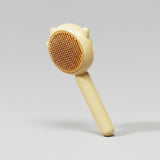 Pet deshedding massage brush for gentle coat care