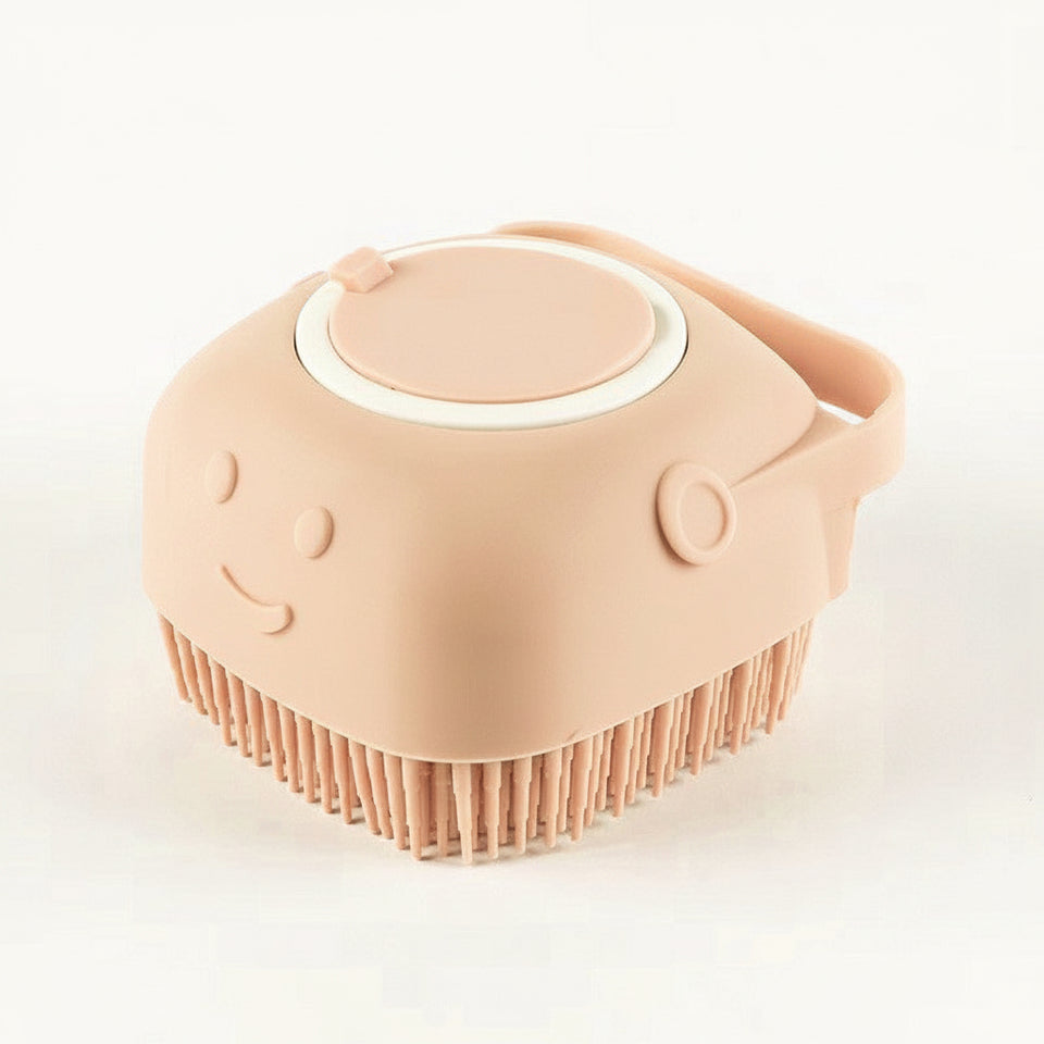Pet grooming bath scrubber for dogs and cats