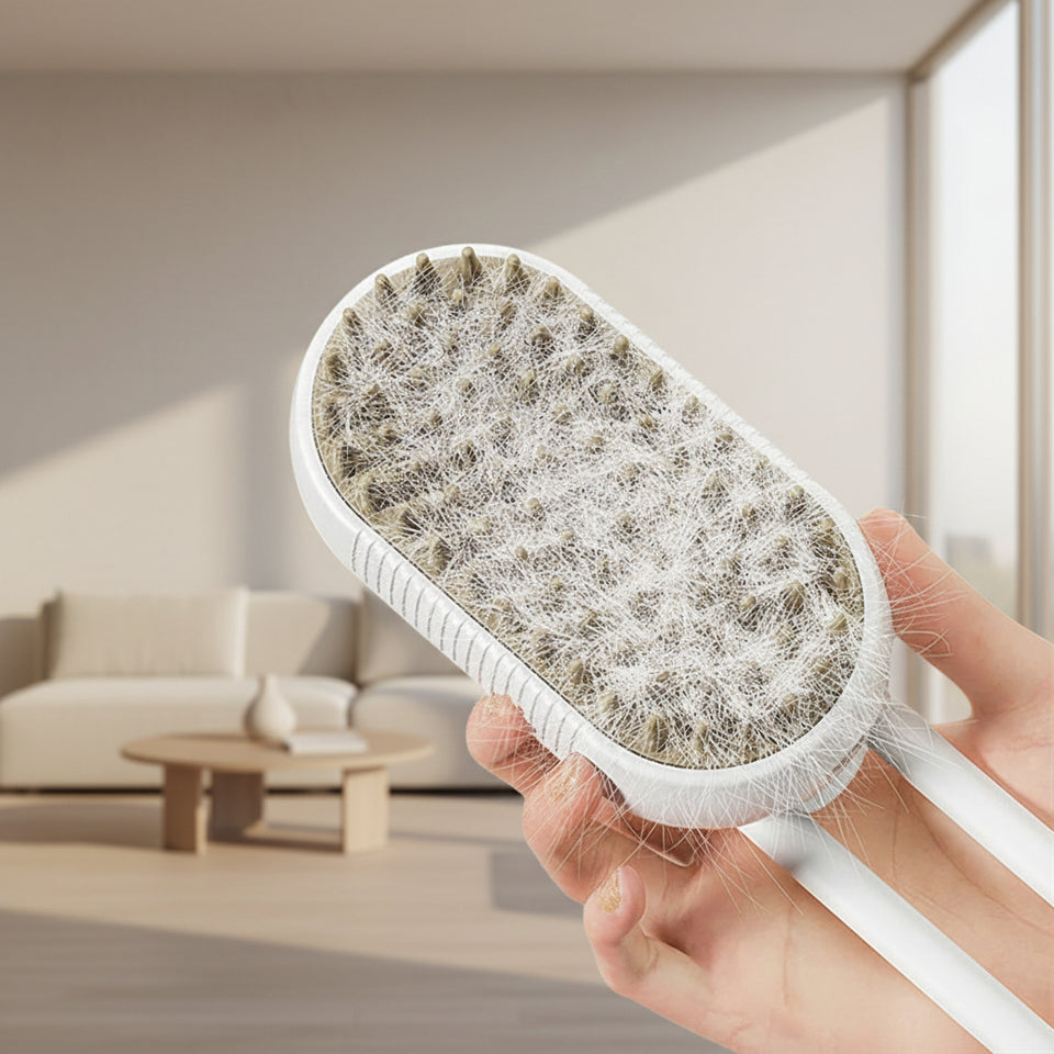 Pet massage grooming brush for cats and dogs