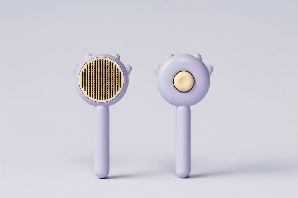 Stainless steel pet grooming comb for cats and dogs